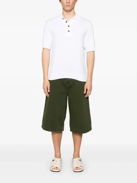 Polo Eleventy tricotate alb