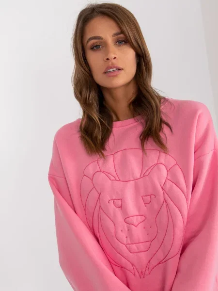Hanorac cu glugă Fashionhunters roz