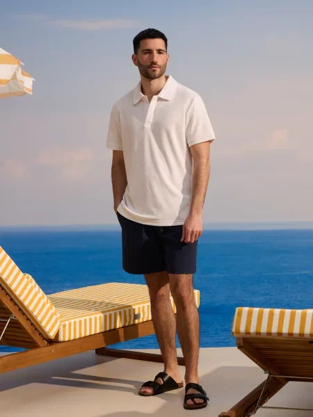 Tricou polo Celio alb