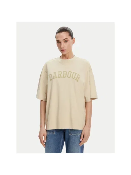 Barbour T-shirt Katie Relaxed bež