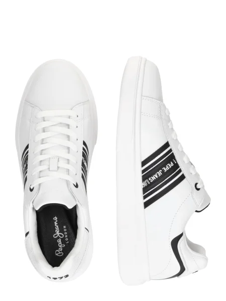 Sneakerși Pepe Jeans streetstyle alb