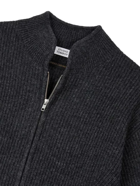 Cardigan Tomboy tricotate gri