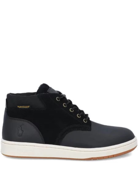 Cizme scurte Polo Ralph Lauren din piele negru