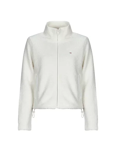Teddy džínová bunda Tommy Jeans bílá
