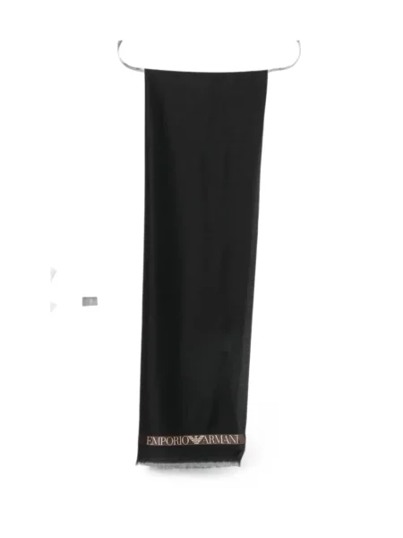 Fular Emporio Armani cu imagine negru