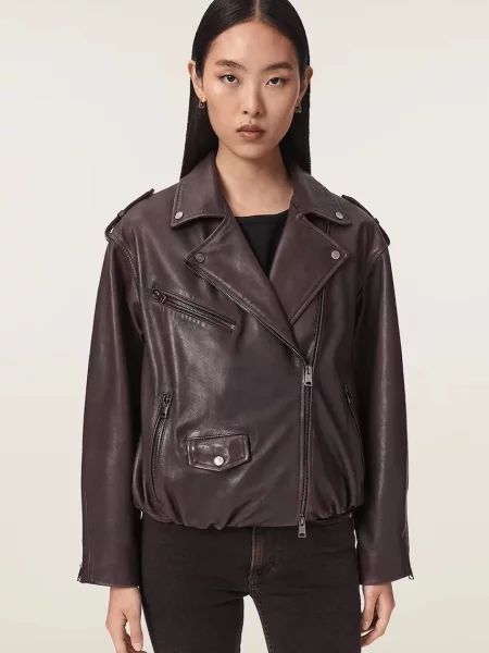 Кожаная куртка Allsaints