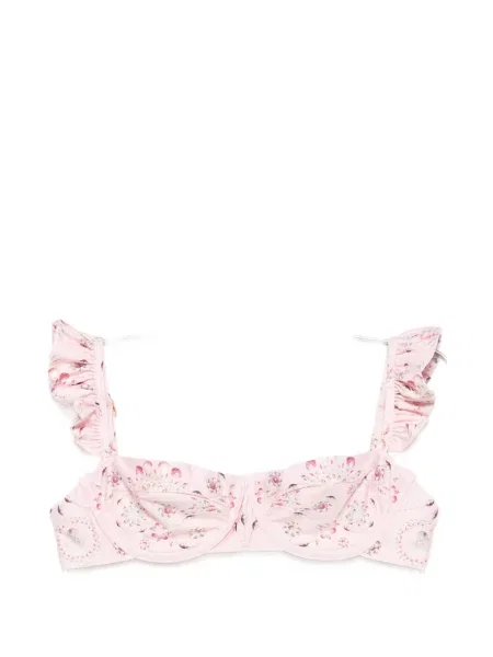 Top Agua By Agua Bendita cu volane roz