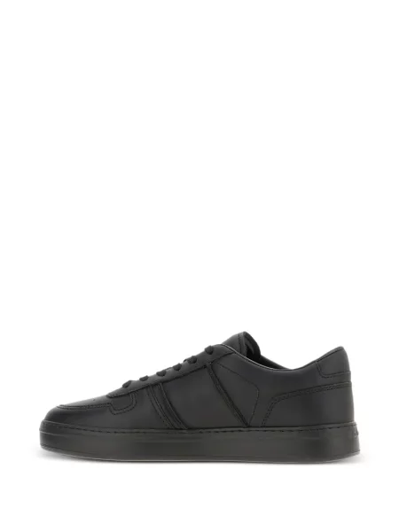 Sneakerși Hogan cu șireturi din piele negru