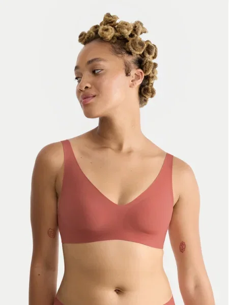 Sloggi Сутиен без банели Zero Feel оранжев