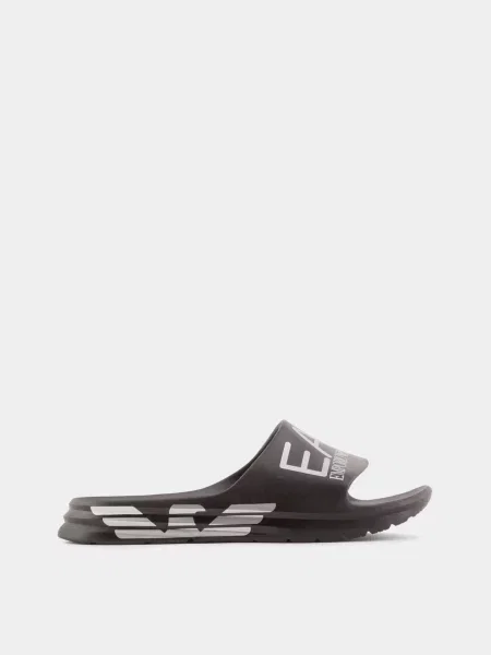 Шльопанці сірий/чорний етиленвінілацетат ева чорні