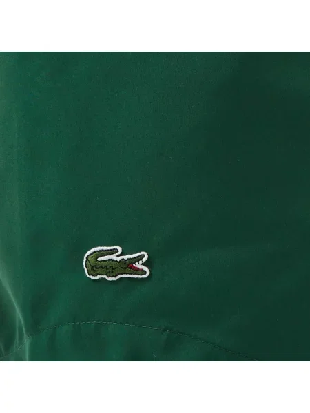 Lacoste Kąpielówki Z Nadrukiem Regular Fit zielone