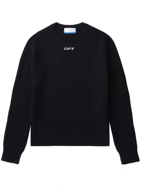 Vilnonis megztinis Off-white balta
