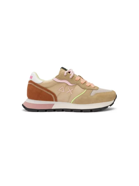 Sneakersy Sun68 skórzane beżowe