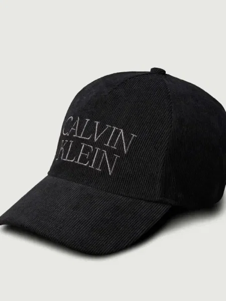 Calvin Klein Baseball sapka Corduroy Graphic 5 Panel Cap fekete