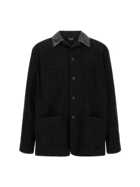 Kurtka Comme Des Garcons wełniana czarna