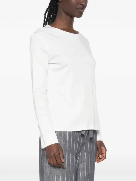 Lung tricou 's Max Mara cu broderie gri