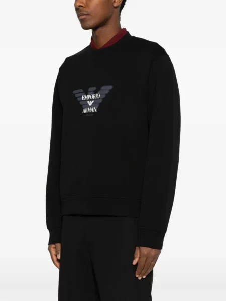 Суитчър Emporio Armani с принт черно