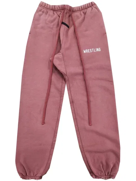 Pantaloni Fear Of God Essentials cu imagine roz