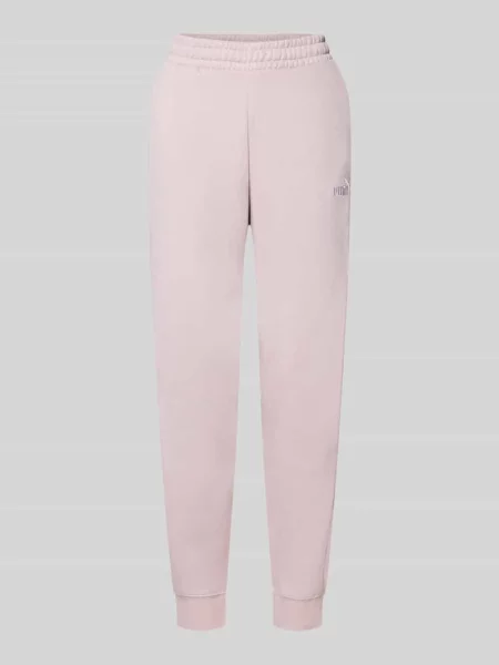 Spodnie dresowe w kroju comfort fit z mieszanka bawełny model No. 1' Puma różowe