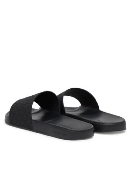 Calvin Klein Papucs Ess Slid Pu Aop Szürke fekete