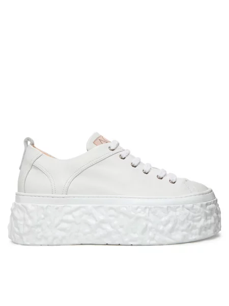 Sneakersy AGL białe