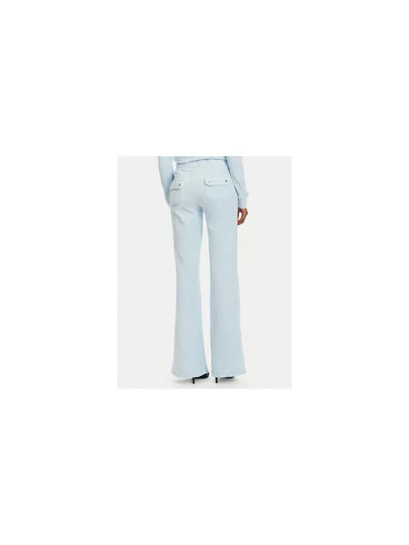 Juicy Couture Spodnji del trenirke Layla Svetlo Flared Leg modra