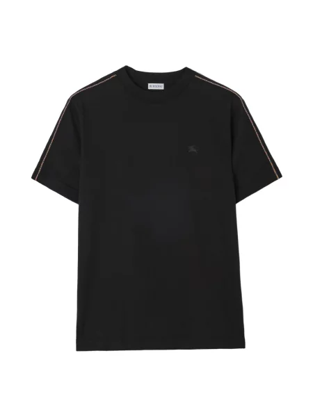 Koszulka Burberry w kratę czarna