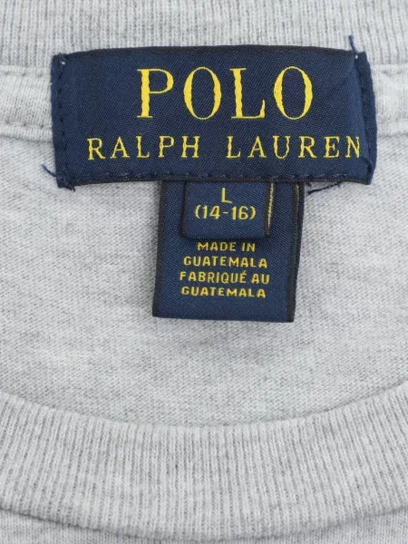 Polo Polo Ralph Lauren cu broderie gri