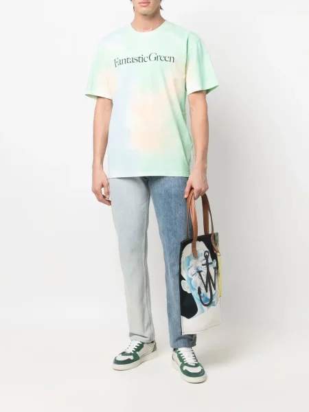 Tie-dye marškinėliai Msgm žalia