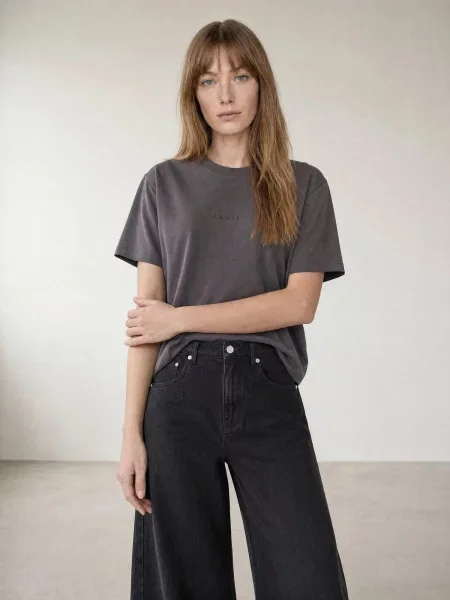 ARMIE Tričko The Alexi Logo T-shirt Dark Grey tmavě šedá