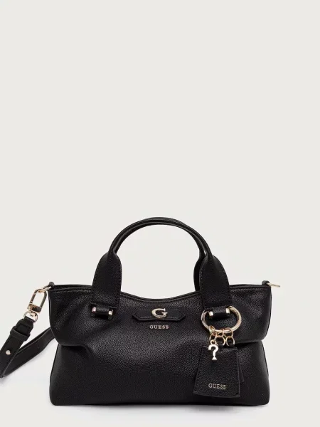 Guess geantă crossbody pentru femei cu imitație de piele SUZY negru