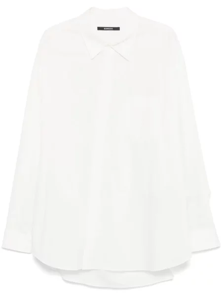 Košulja Songzio s draperijom bijela
