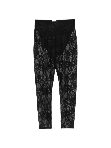 Decupat pantaloni The Andamane din dantelă negru