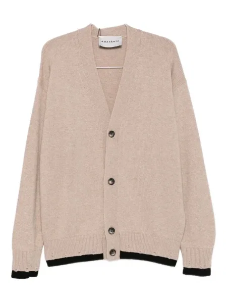 Cardigan Amaranto zdrențuiți cu decolteu în V