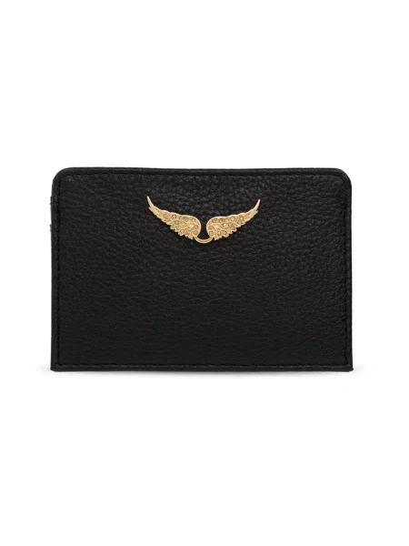 Zadig&Voltaire etui na karty skórzane czarny