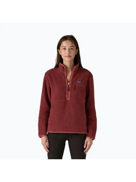 Дамски суитшърт Patagonia Retro Pile Marsupial sequoia red червено