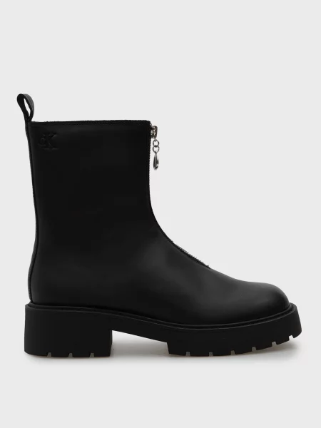 Шкіряні черевики Calvin Klein Jeans чанкі чорні