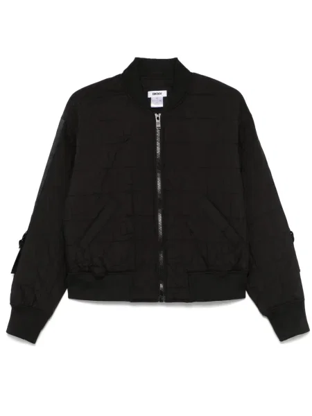 Pikowany kurtka bomber Dkny czarny