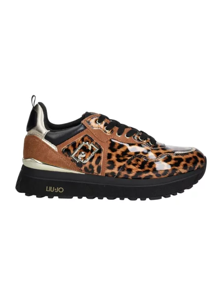 Sneakersy Liu Jo skórzane brązowe
