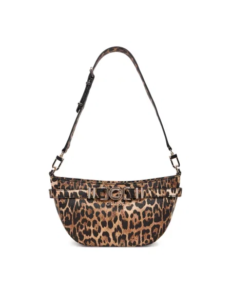 GUESS Torba za čez ramo Cirene / svetlo / temno rjava