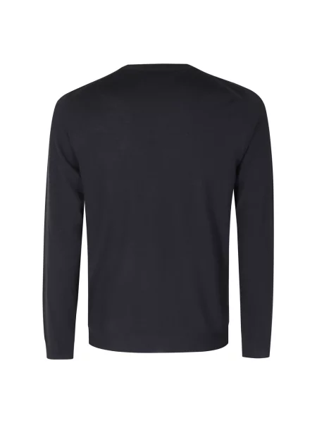 Sweter Zanone wełniany niebieski