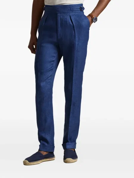 Ριγέ δερμάτινος κάλτσες Polo Ralph Lauren με κορδόνι μαύρο