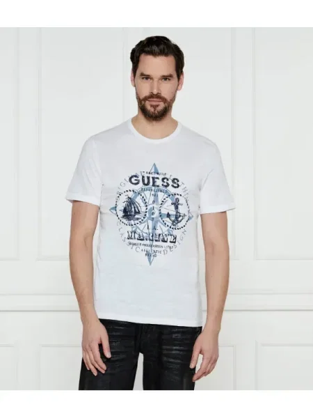 GUESS Tricou alb
