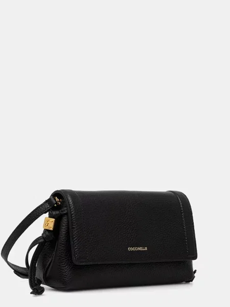 Geanta crossbody Coccinelle din piele negru