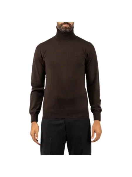 Sweter Brooksfield wełniany brązowy