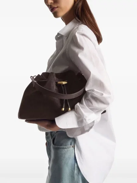 Geantă bucket Jimmy Choo maro