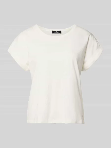 T-shirt z przyszytym podwinięciem rękawów Monari