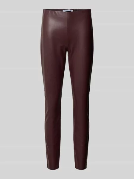 Spodnie o kroju skinny fit z imitacji skóry model ‘RESA’ Raffaello Rossi