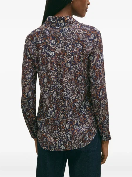 Bluză Brooks Brothers cu model paisley albastru