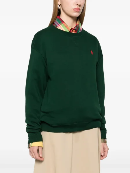 С яка сатенена поло тениска Polo Ralph Lauren с принт черно